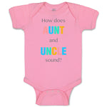 Baby Clothes How Does Aunt and Uncle Sound Pregnancy Announcement Baby Bodysuits