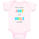 Baby Clothes How Does Aunt and Uncle Sound Pregnancy Announcement Baby Bodysuits