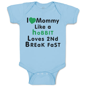 Baby Clothes Love Mommy like Hobbit Loves 2 Breakfast Baby Bodysuits Cotton