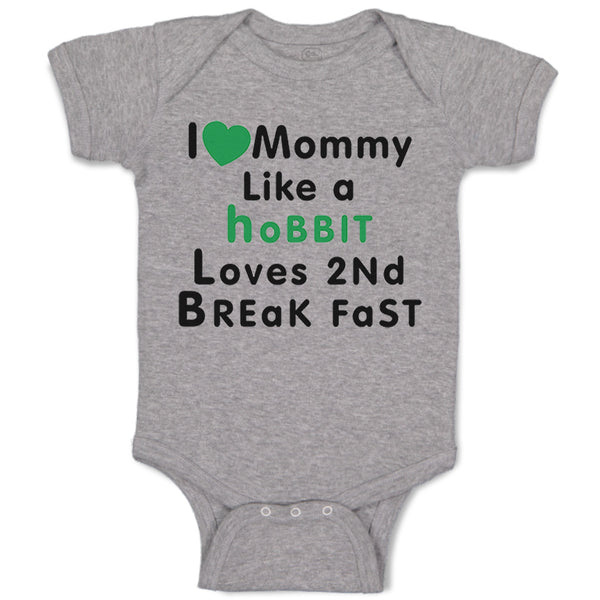 Baby Clothes Love Mommy like Hobbit Loves 2 Breakfast Baby Bodysuits Cotton