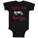 Baby Clothes Let's Go Racing Baby Bodysuits Boy & Girl Newborn Clothes Cotton