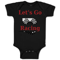 Baby Clothes Let's Go Racing Baby Bodysuits Boy & Girl Newborn Clothes Cotton