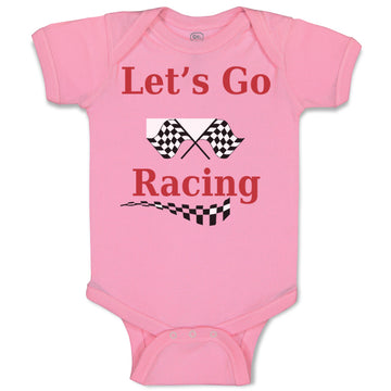Baby Clothes Let's Go Racing Baby Bodysuits Boy & Girl Newborn Clothes Cotton