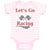 Baby Clothes Let's Go Racing Baby Bodysuits Boy & Girl Newborn Clothes Cotton