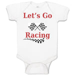 Baby Clothes Let's Go Racing Baby Bodysuits Boy & Girl Newborn Clothes Cotton