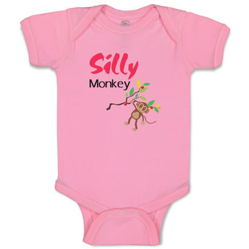 Baby Clothes Silly Monkey Animals Safari Baby Bodysuits Boy & Girl Cotton