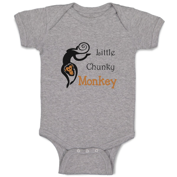 Baby Clothes Little Chunky Monkey Animals Zoo Baby Bodysuits Boy & Girl Cotton