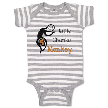 Baby Clothes Little Chunky Monkey Animals Zoo Baby Bodysuits Boy & Girl Cotton
