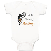 Baby Clothes Little Chunky Monkey Animals Zoo Baby Bodysuits Boy & Girl Cotton