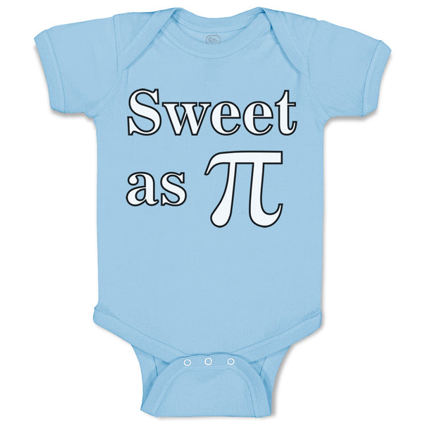 Baby Clothes Sweet as Pi Sign Geek Nerd Baby Bodysuits Boy & Girl Cotton