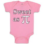 Baby Clothes Sweet as Pi Sign Geek Nerd Baby Bodysuits Boy & Girl Cotton