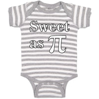 Baby Clothes Sweet as Pi Sign Geek Nerd Baby Bodysuits Boy & Girl Cotton