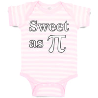 Baby Clothes Sweet as Pi Sign Geek Nerd Baby Bodysuits Boy & Girl Cotton
