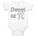 Baby Clothes Sweet as Pi Sign Geek Nerd Baby Bodysuits Boy & Girl Cotton