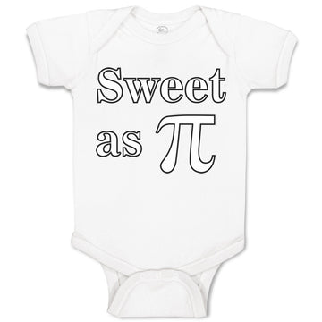 Baby Clothes Sweet as Pi Sign Geek Nerd Baby Bodysuits Boy & Girl Cotton