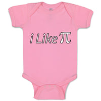 Baby Clothes I like Pi Sign Geek Nerd Baby Bodysuits Boy & Girl Cotton