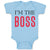 Baby Clothes I'M The Boss Lion Funny Humor Baby Bodysuits Boy & Girl Cotton