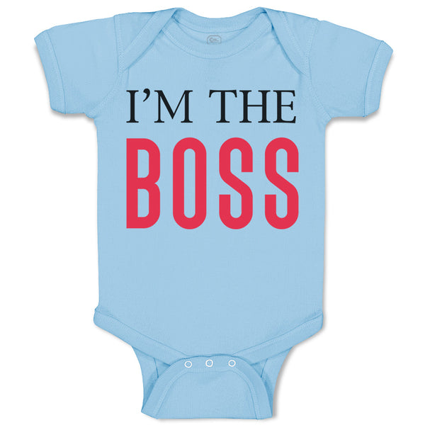 Baby Clothes I'M The Boss Lion Funny Humor Baby Bodysuits Boy & Girl Cotton