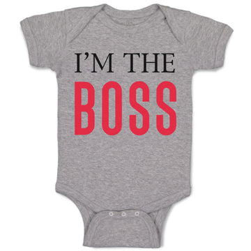 Baby Clothes I'M The Boss Lion Funny Humor Baby Bodysuits Boy & Girl Cotton