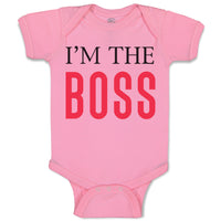 Baby Clothes I'M The Boss Lion Funny Humor Baby Bodysuits Boy & Girl Cotton