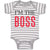Baby Clothes I'M The Boss Lion Funny Humor Baby Bodysuits Boy & Girl Cotton