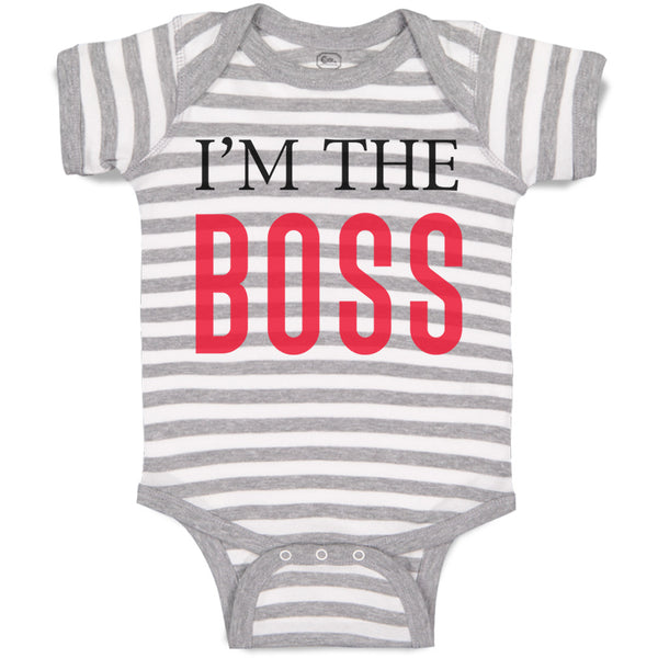 Baby Clothes I'M The Boss Lion Funny Humor Baby Bodysuits Boy & Girl Cotton