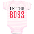 Baby Clothes I'M The Boss Lion Funny Humor Baby Bodysuits Boy & Girl Cotton