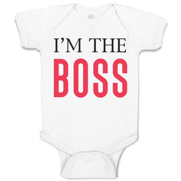 Baby Clothes I'M The Boss Lion Funny Humor Baby Bodysuits Boy & Girl Cotton