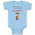 Baby Clothes When I Grow up I Want to Be A Cowboy Funny Nerd Geek Baby Bodysuits