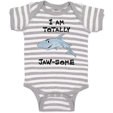 Baby Clothes I Am Totally Jaw Some Shark Funny Ocean Sea Life Baby Bodysuits