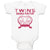 Baby Clothes Twins Double The Fun Monkeys Funny Humor Baby Bodysuits Cotton