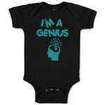 Baby Clothes I'M A Genius Egg Funny Nerd Geek Baby Bodysuits Boy & Girl Cotton