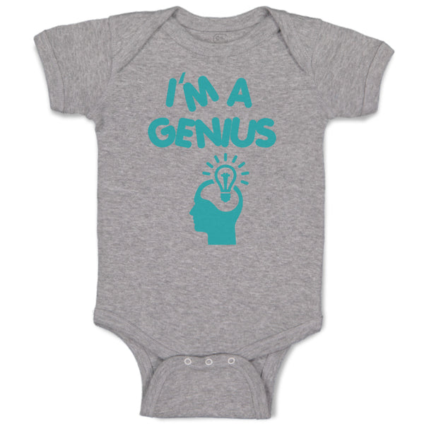 Baby Clothes I'M A Genius Egg Funny Nerd Geek Baby Bodysuits Boy & Girl Cotton