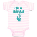 Baby Clothes I'M A Genius Egg Funny Nerd Geek Baby Bodysuits Boy & Girl Cotton