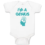 Baby Clothes I'M A Genius Egg Funny Nerd Geek Baby Bodysuits Boy & Girl Cotton