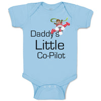 Baby Clothes Daddy's Little Co Pilot Plane Flying Dad Father's Day Cotton