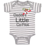 Baby Clothes Daddy's Little Co Pilot Plane Flying Dad Father's Day Cotton