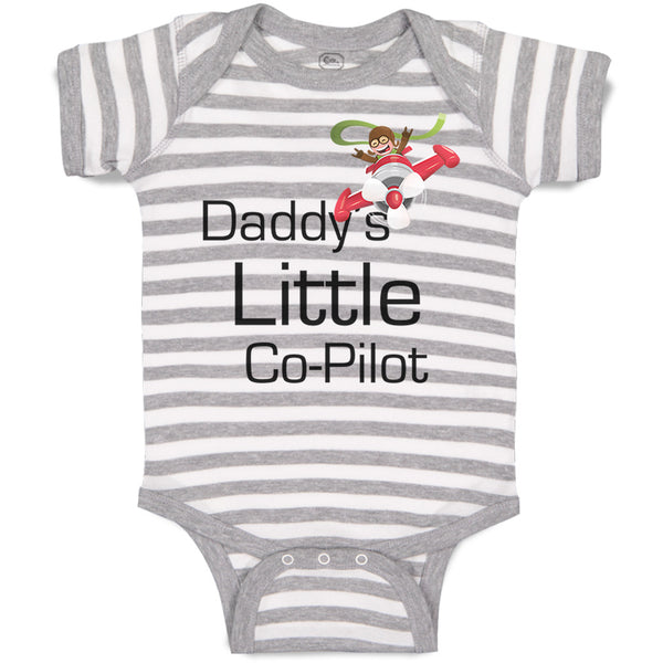 Baby Clothes Daddy's Little Co Pilot Plane Flying Dad Father's Day Cotton