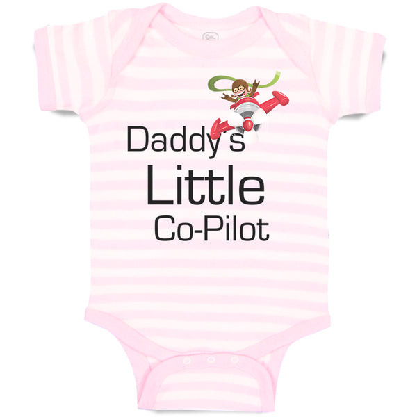 Baby Clothes Daddy's Little Co Pilot Plane Flying Dad Father's Day Cotton