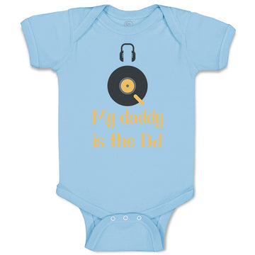Baby Clothes My Daddy Is The Dj Dad Father's Day Funny Baby Bodysuits Cotton