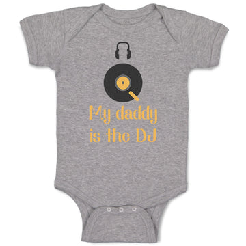 Baby Clothes My Daddy Is The Dj Dad Father's Day Funny Baby Bodysuits Cotton