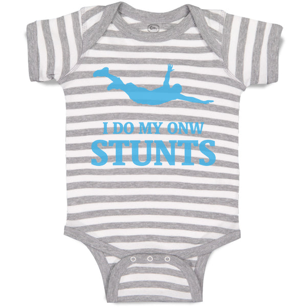 Baby Clothes I Do My Own Stunts Style A Funny Humor Baby Bodysuits Cotton