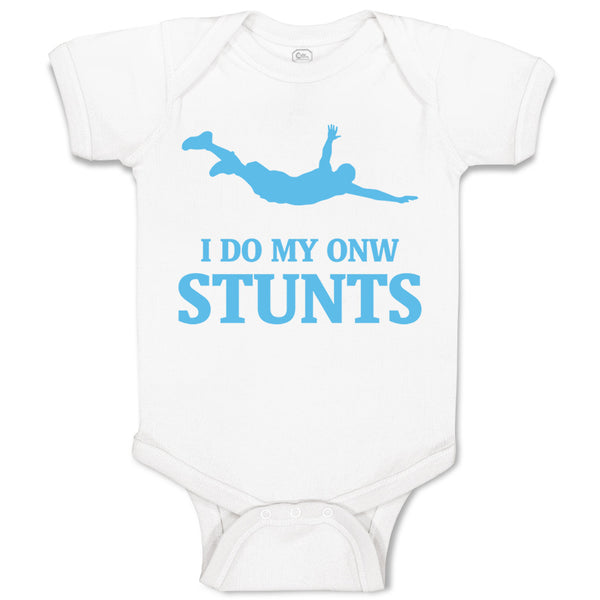 Baby Clothes I Do My Own Stunts Style A Funny Humor Baby Bodysuits Cotton