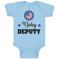 An American National Flag with Word Baby Deputy