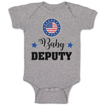 Baby Clothes An American National Flag with Word Baby Deputy Baby Bodysuits