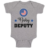 Baby Clothes An American National Flag with Word Baby Deputy Baby Bodysuits