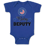 Baby Clothes An American National Flag with Word Baby Deputy Baby Bodysuits