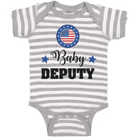 Baby Clothes An American National Flag with Word Baby Deputy Baby Bodysuits