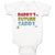 Baby Clothes Daddy's Future Caddy Baby Bodysuits Boy & Girl Cotton