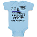 Baby Clothes Future Deputy like My Daddy Baby Bodysuits Boy & Girl Cotton